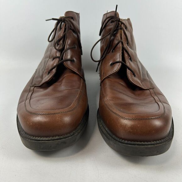 Bostonian Strada Made in‎ Italy Brown Lace Up Boots Size 13 Men\'s Leather main image 13